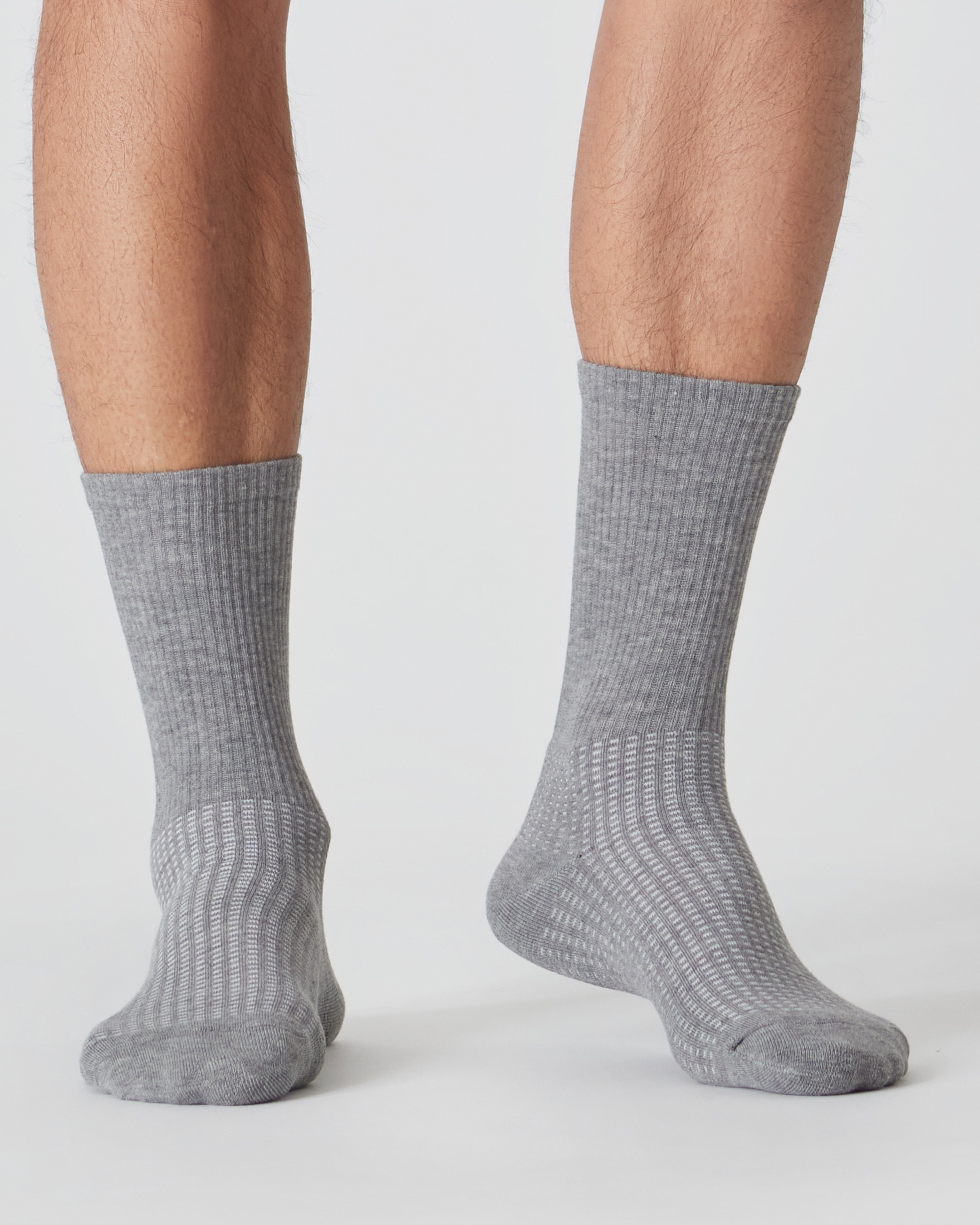 Classic Organic Sock - Heather Grey