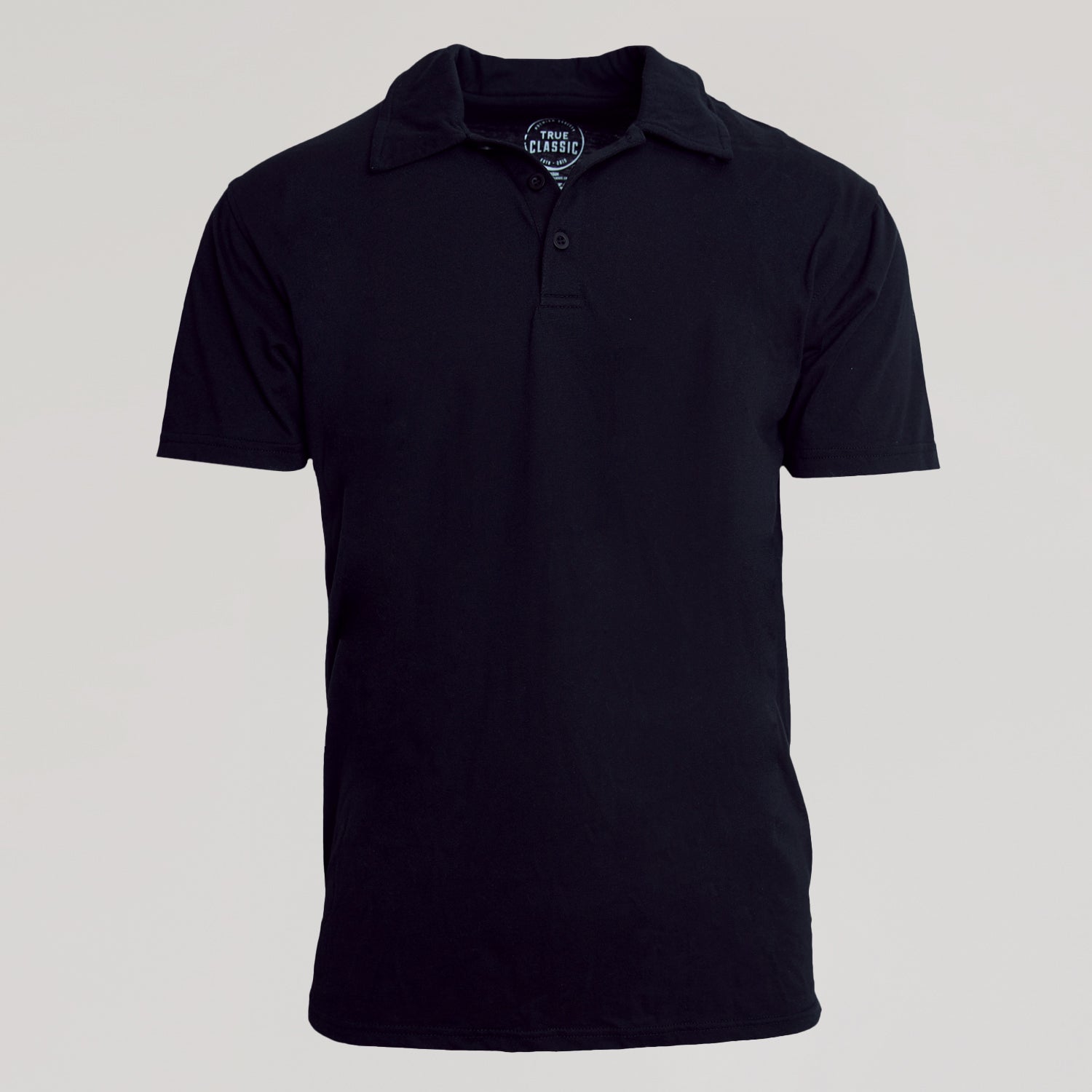 True Classic Black Classic Polo Shirt | Cotton Blend | Athletic Cut | 2XL / 2XL True Classic Black Classic Polo Shirt | Cotton Blend | Athletic Cut | 2XL / 2XL