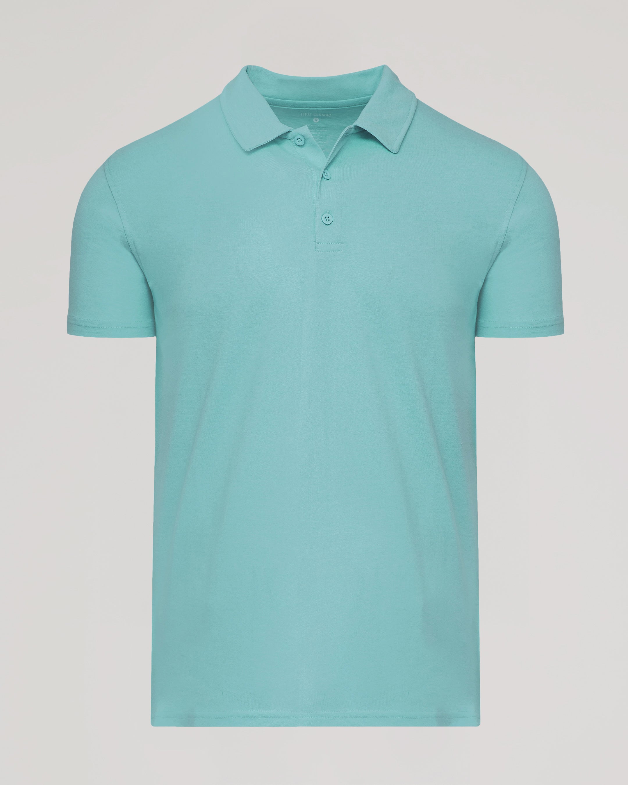 Stretch Short Sleeve Cotton Polo - Greenbriar Blue Depths main image 1
