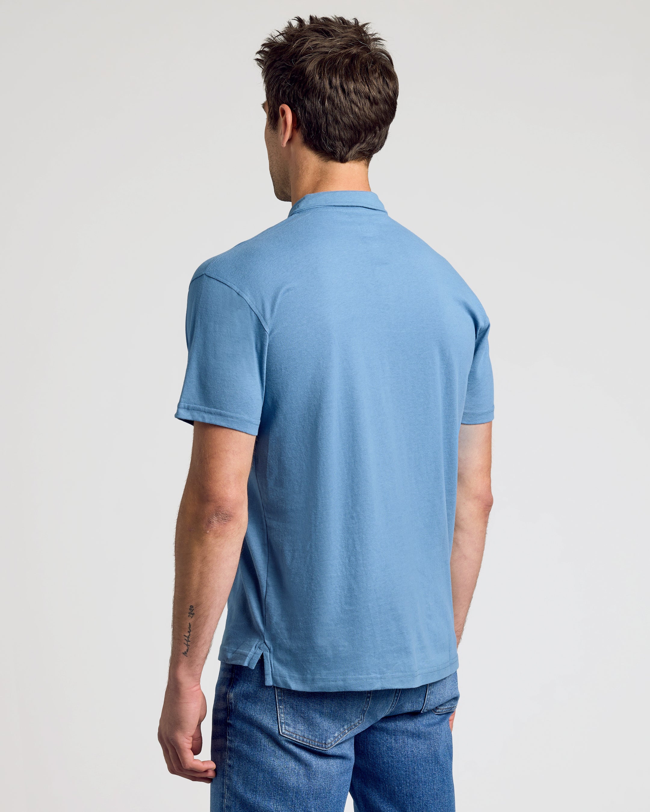 Indigo Short Sleeve Polo | Indigo Short Sleeve Polo | True Classic