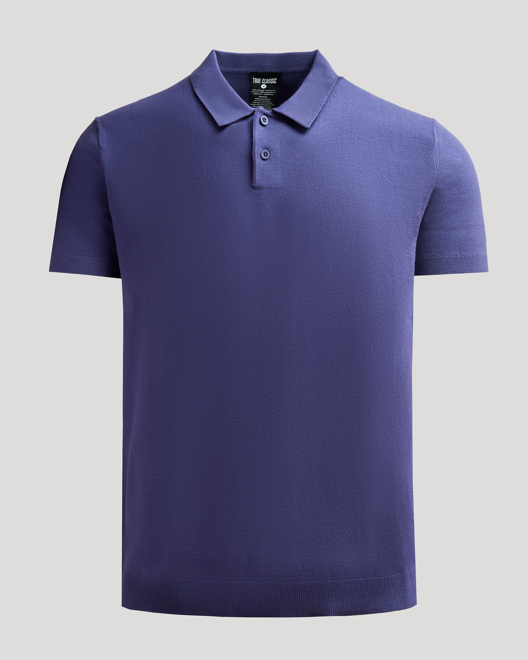 Mineral Washed Short Sleeve Top in Blueberry