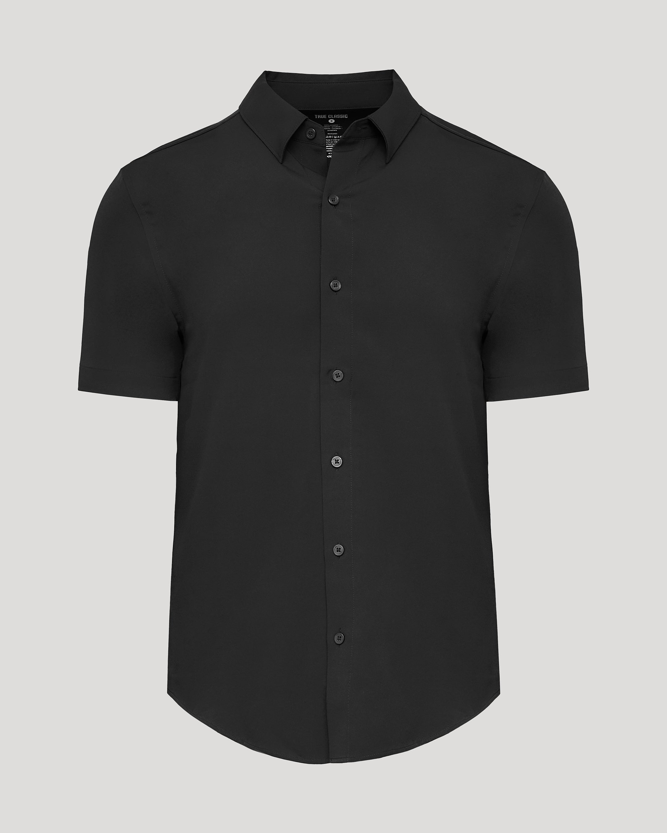 Black Short Sleeve Performance Dress Shirt | Black Short Sleeve Performance Dress  Shirt