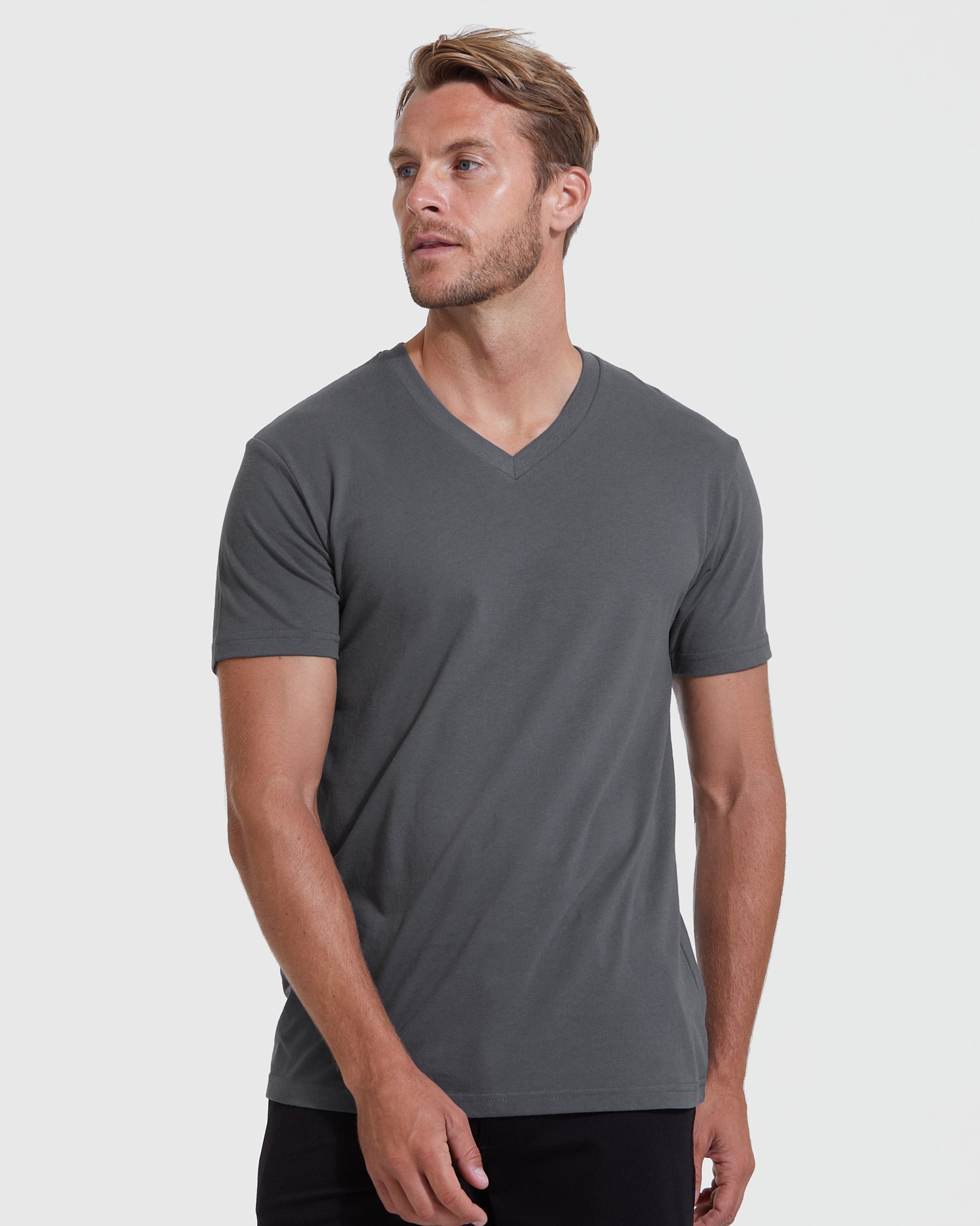 Timeless Short Sleeve Tall Classic V-Neck 3-Pack main image 0