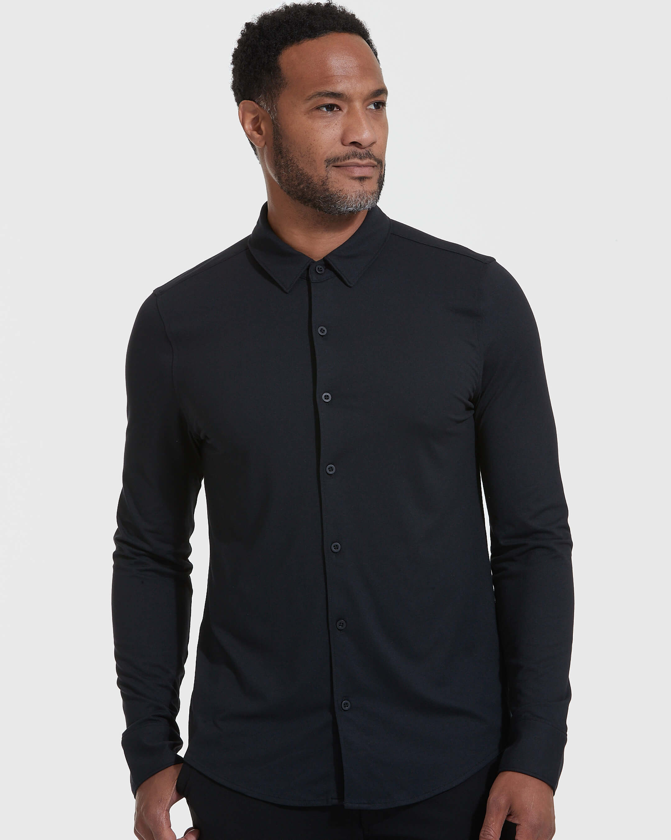 Black Comfort Long Sleeve Button Up Shirt | Black Comfort Long Sleeve Button Up Shirt | True Classic Black Comfort Long Sleeve Button Up Shirt | Black Comfort Long Sleeve Button Up Shirt | True Classic