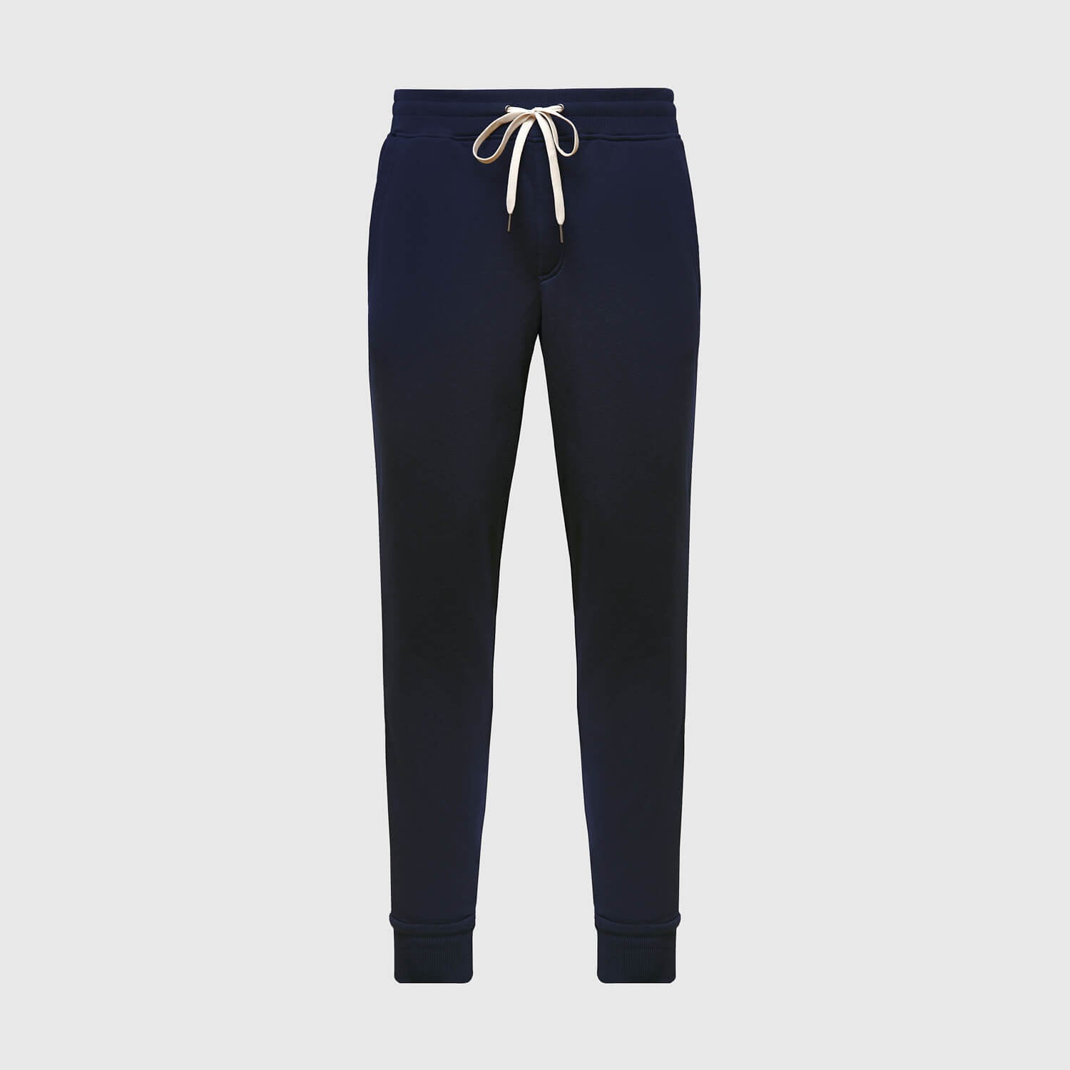 Frank Navy Panelled Mix Fabric Joggers