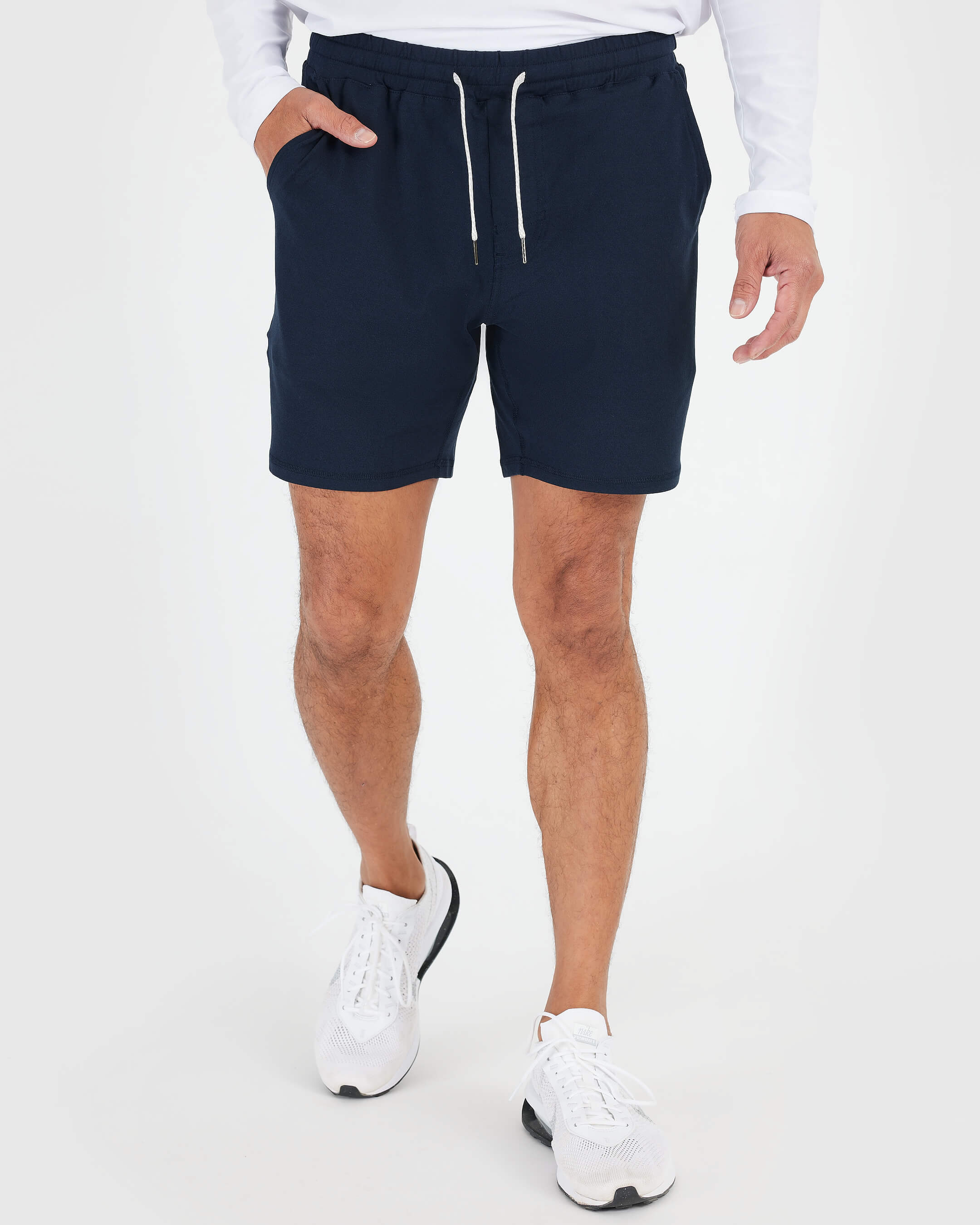 Athletic Heather Khaki Shorts w/palm liner main image 1
