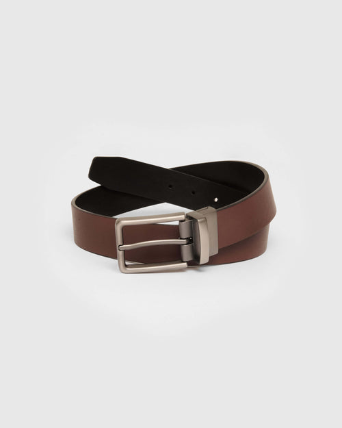 Brown/Black Brown Black 2 In 1 Casual Belt