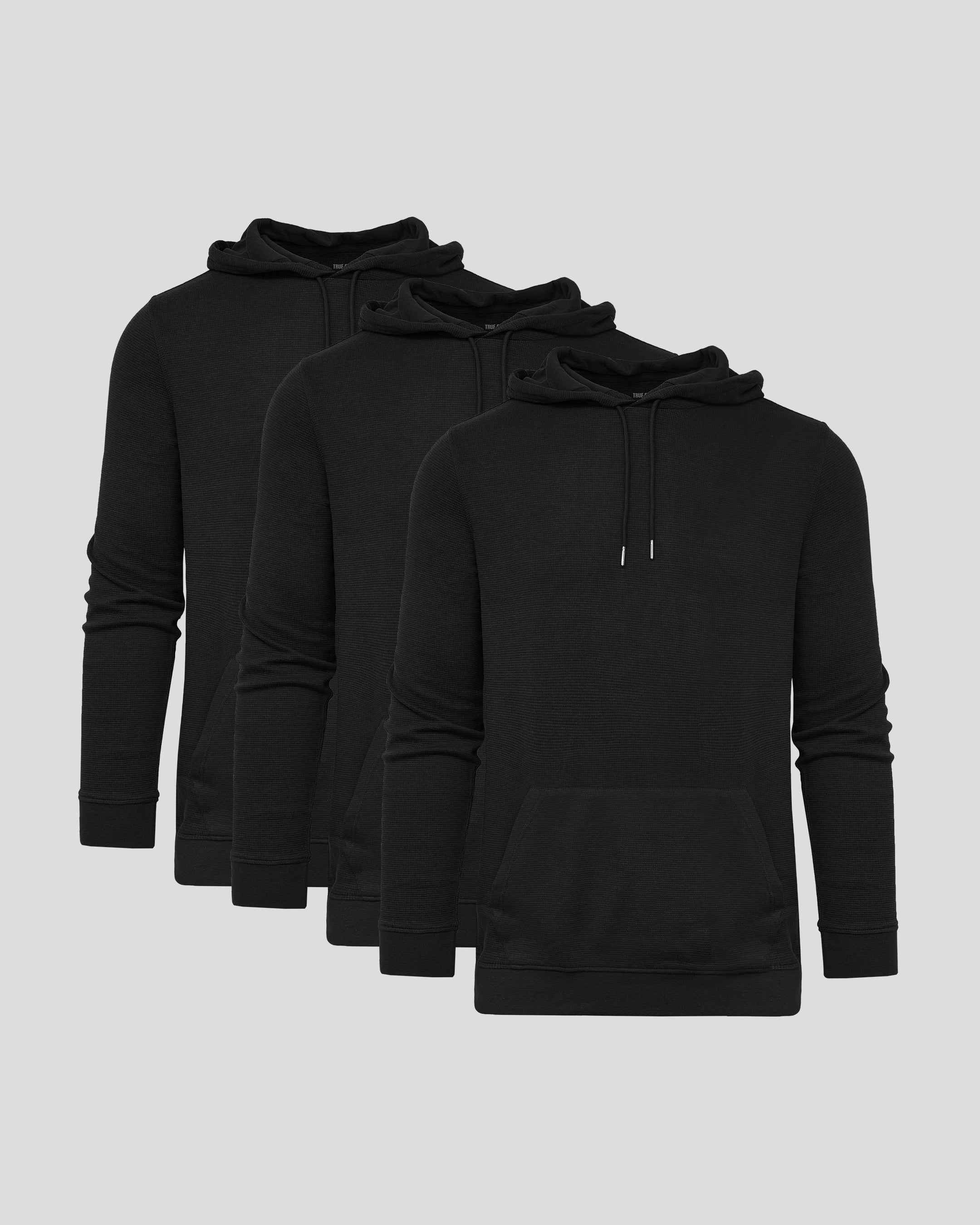 Black Tall Waffle Hoodie main image 1