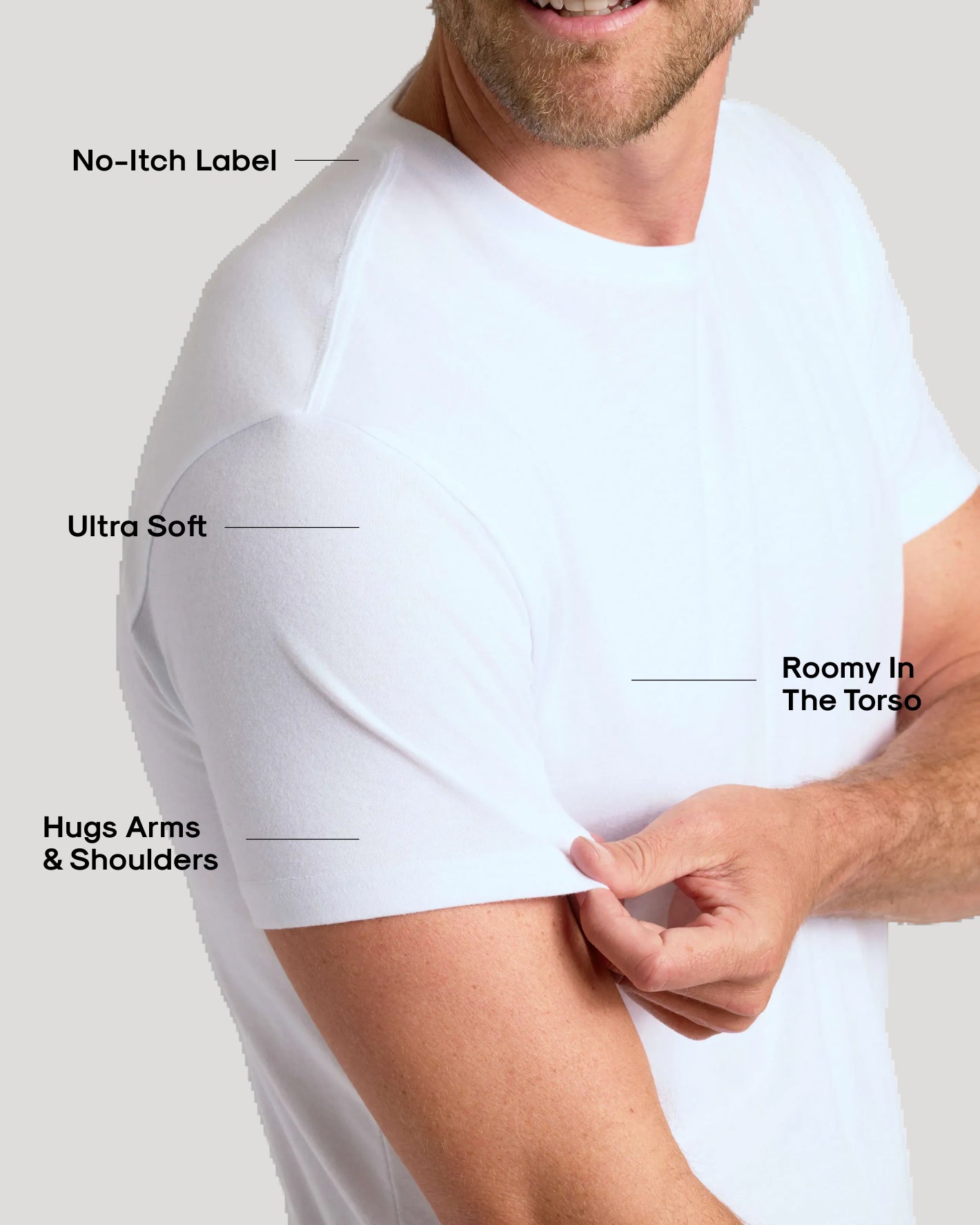 All White Short Sleeve Crew Neck 3-Pack | All White Short Sleeve 