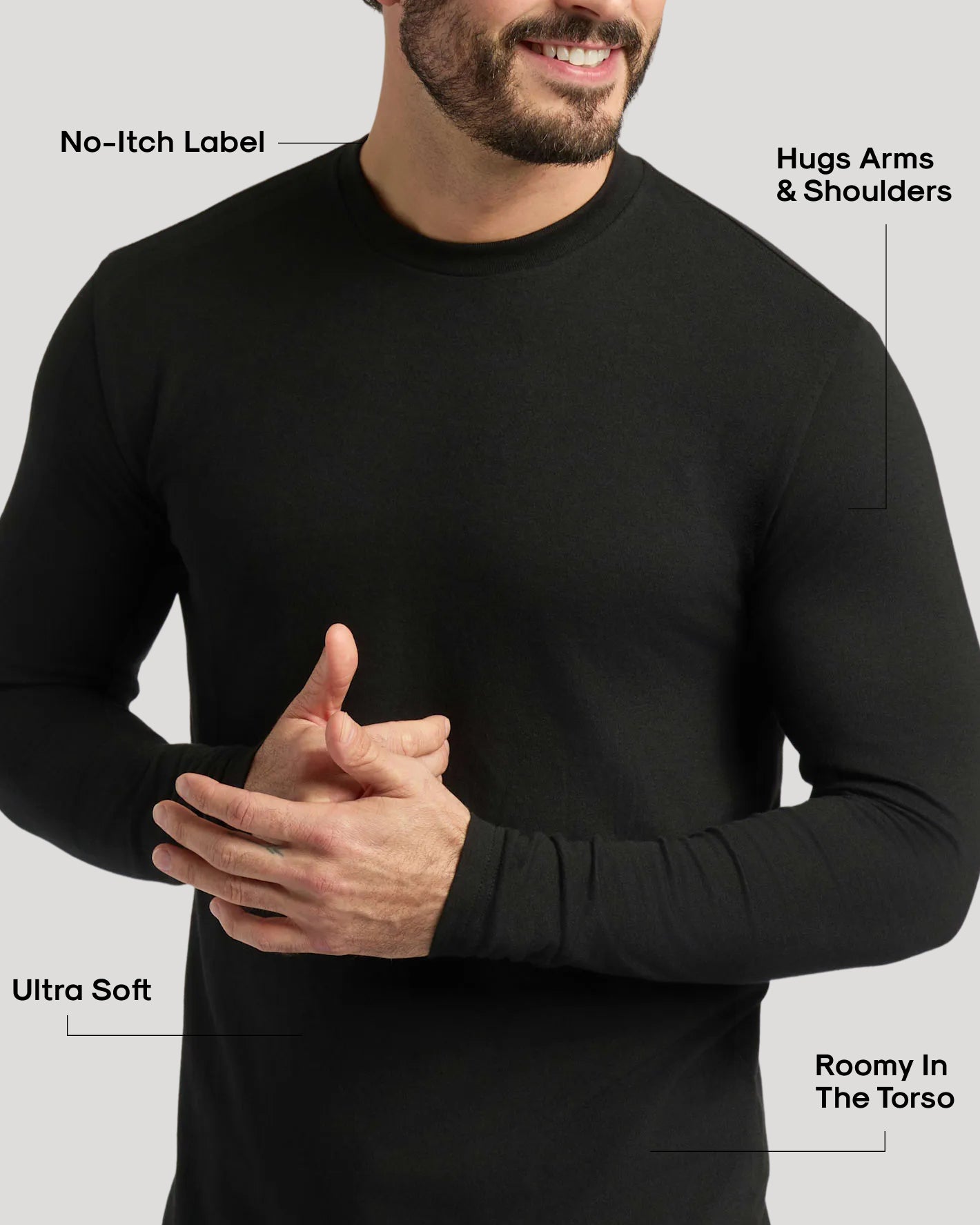 Classic Long Sleeve Crew Neck 6-Pack | True Classic