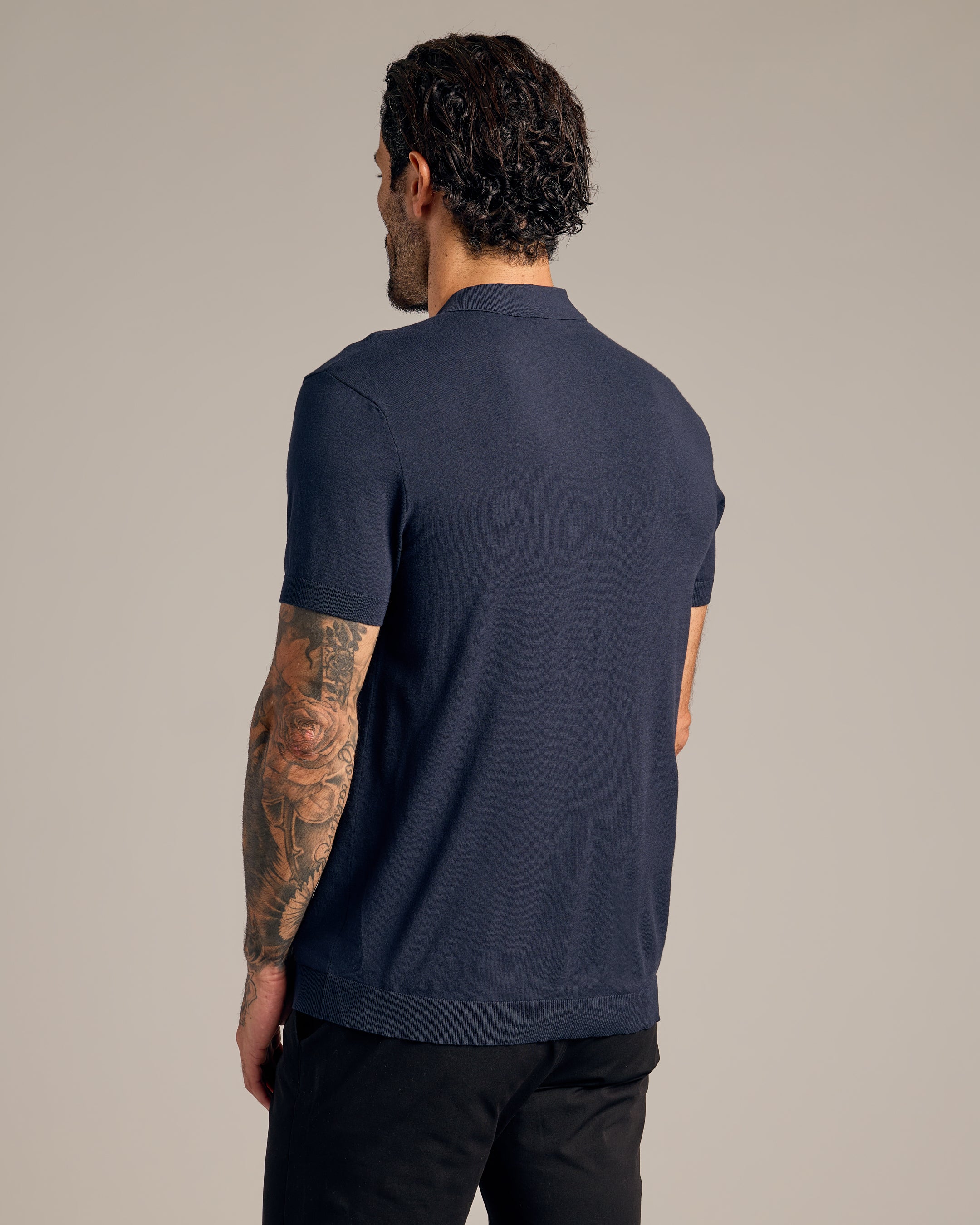 Analogie Knit Polo Short Sleeve - Winter White main image 1