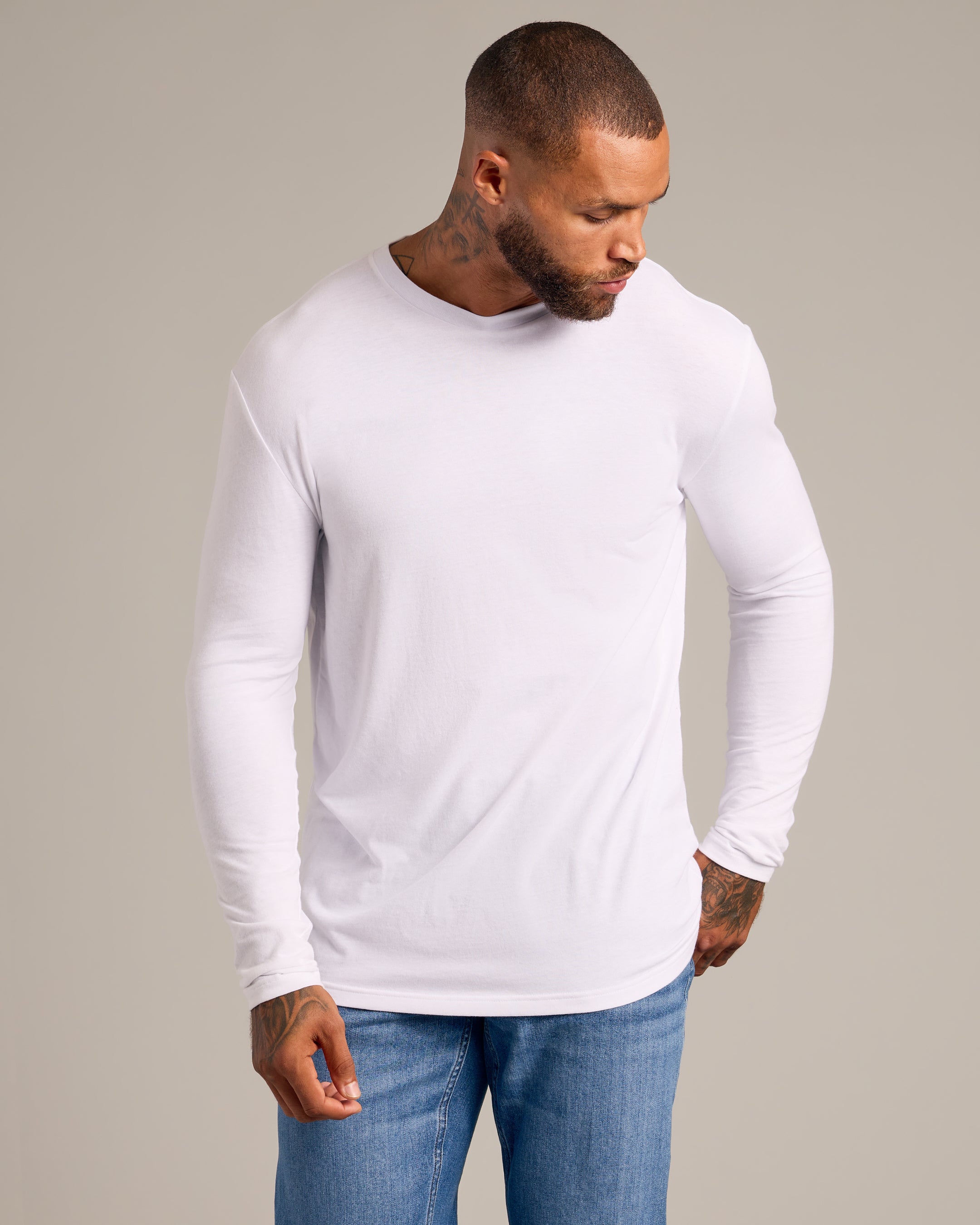 White Black Casual Long Sleeve Shirt 44066 main image 0