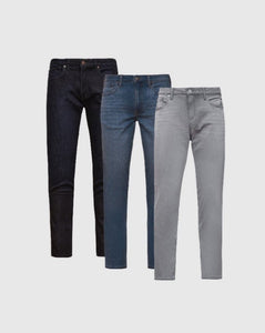 True ClassicSlim Fit Jeans 3-Pack