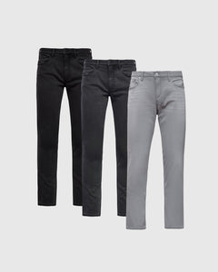 True ClassicStraight Fit Comfort Jeans 3-Pack