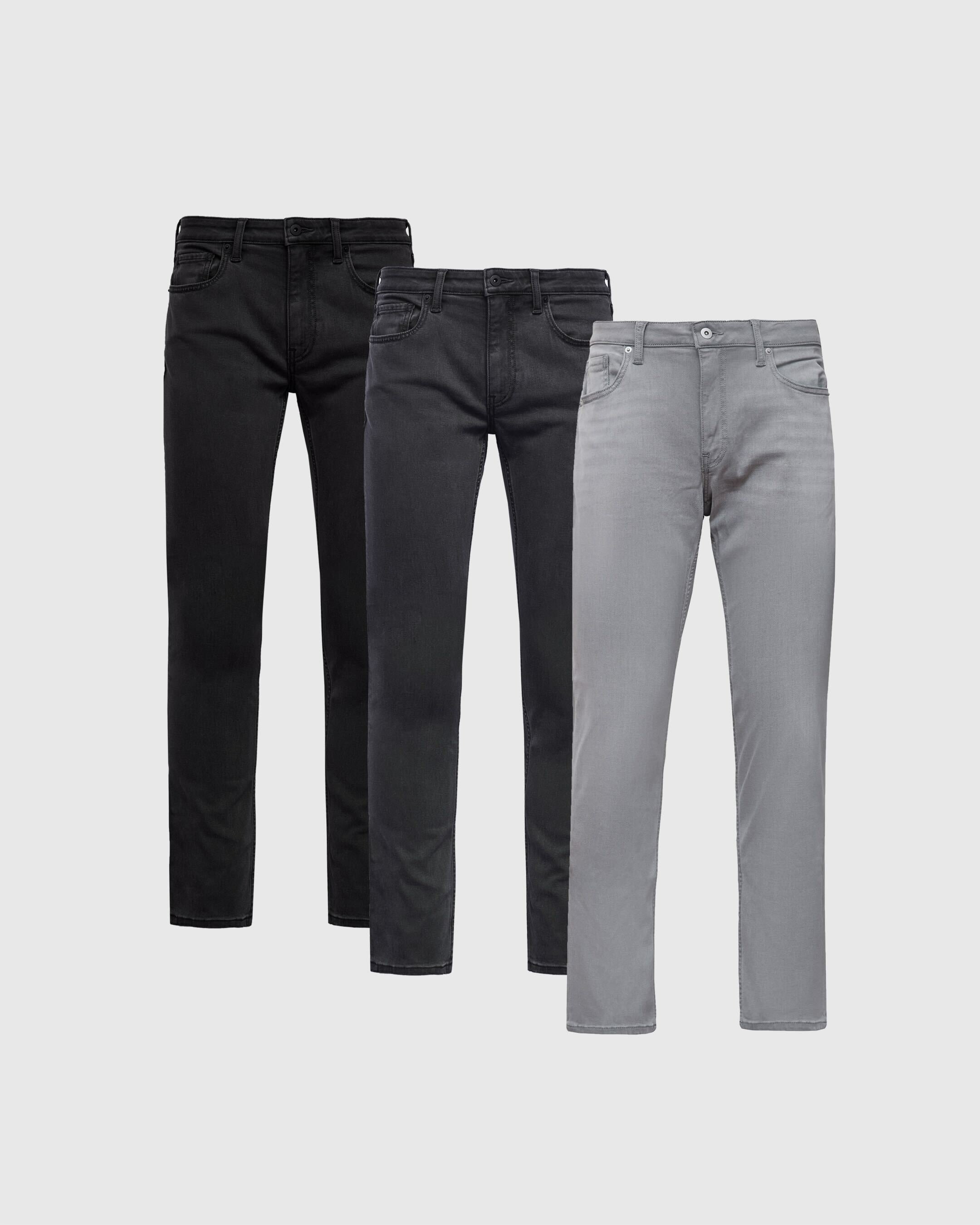 Straight Fit Comfort Jeans 3-Pack, Straight Fit Comfort Jeans 3-Pack