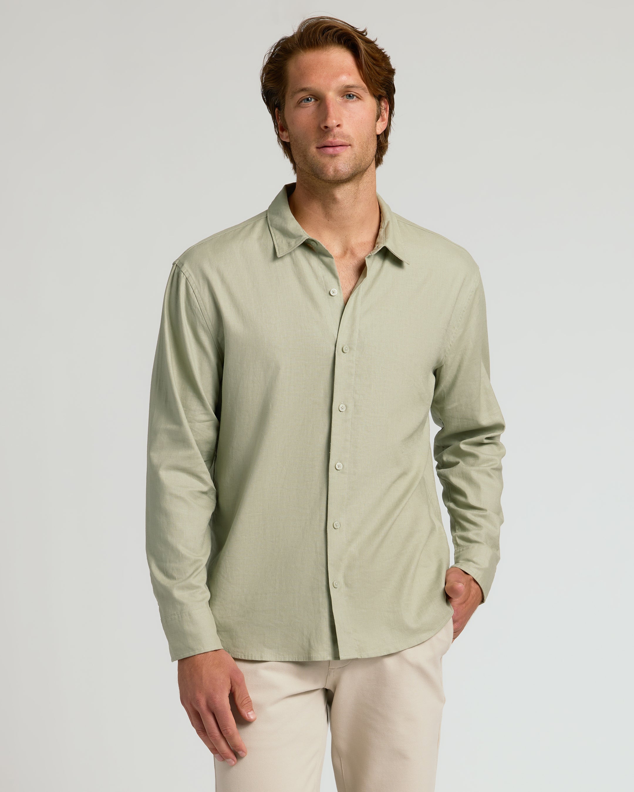 Long Shirt Linen-Lush Oasis Paisley main image 1