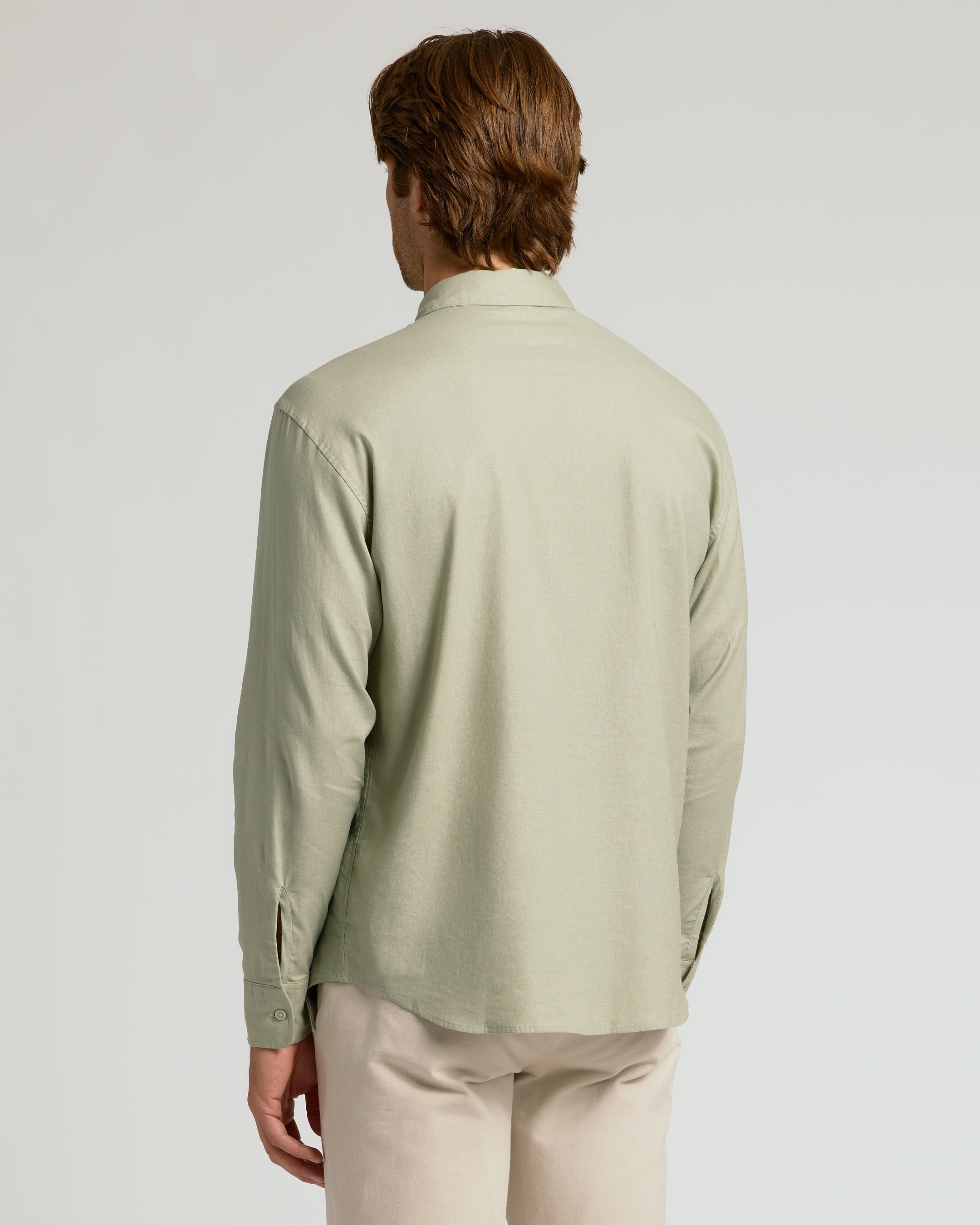 Long Shirt Linen-Lush Oasis Paisley