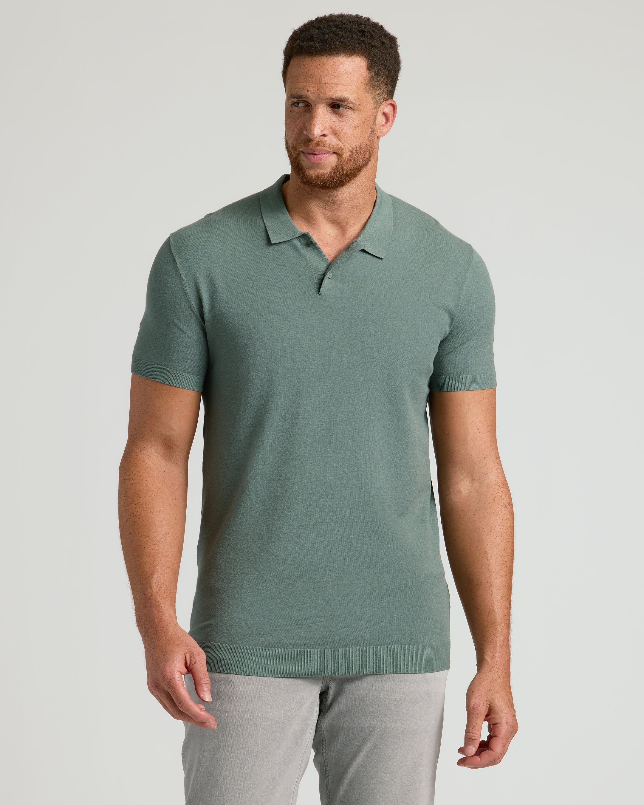 Black Tall Dressy Polo