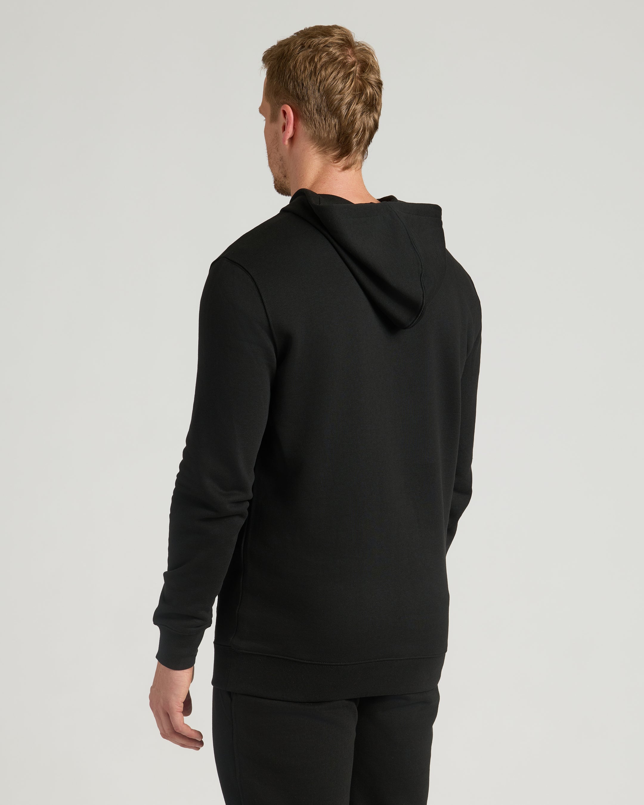 Black Tall Fleece French Terry Pullover Hoodie Black Tall Fleece