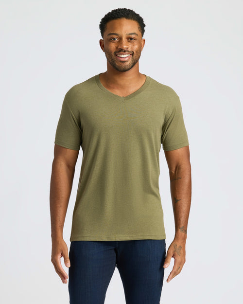Heather Military Green Heather Military Green Classic V-Neck