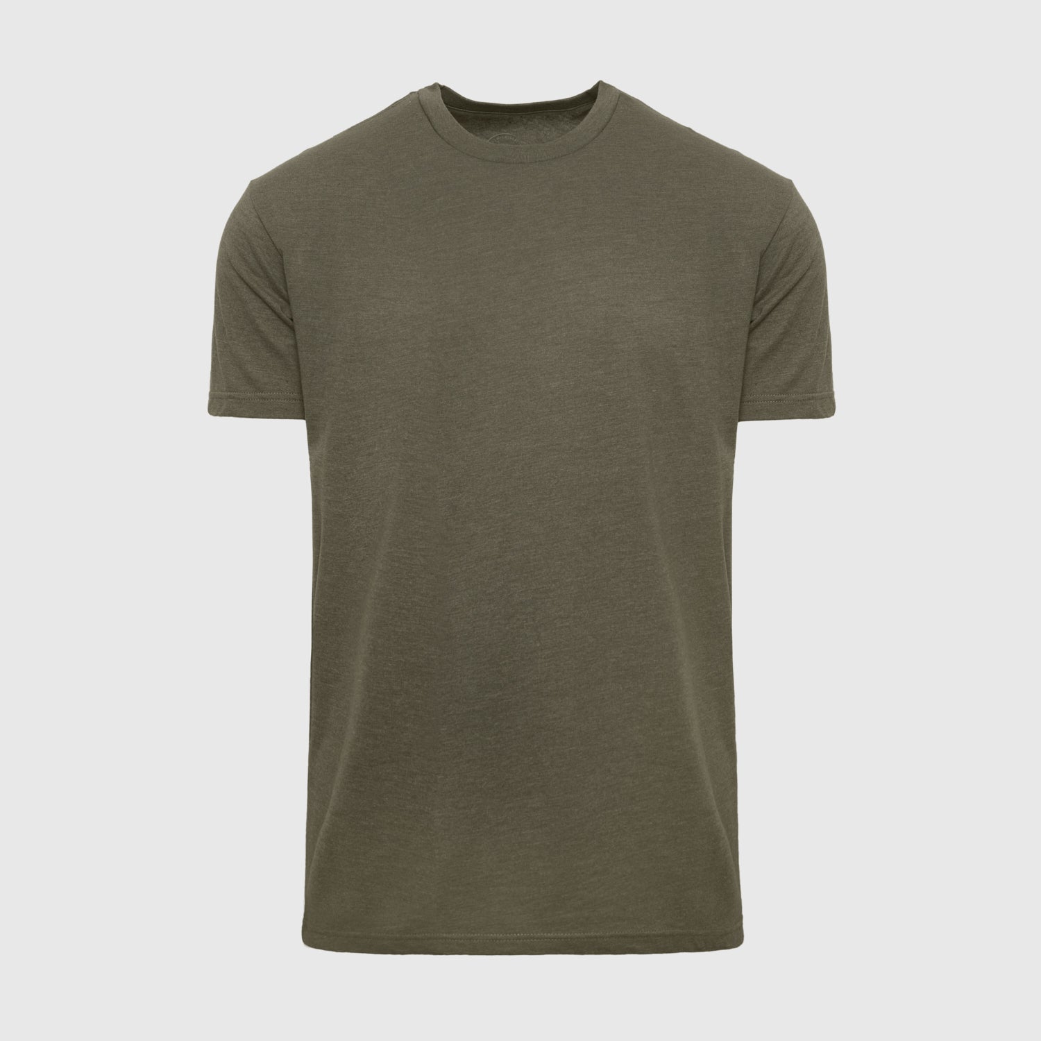 Men's Heather Military Green Crew Neck T-Shirt - True Classic Men's Heather Military Green Crew Neck T-Shirt - True Classic