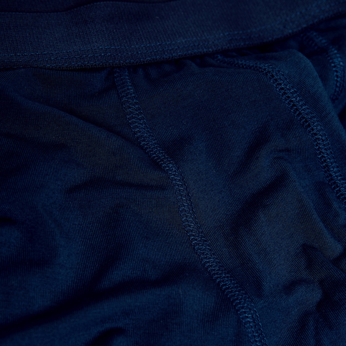 Combo Boxer Briefs 12-Pack close-up of navy 3D pouch stitching.