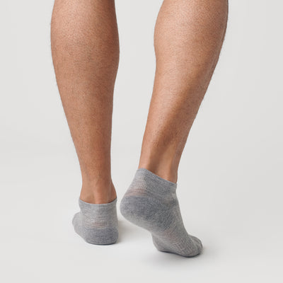 Heather Gray Ankle Socks 6-Pack