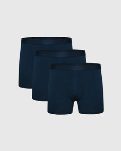 True ClassicNavy Boxer Trunks 3-Pack