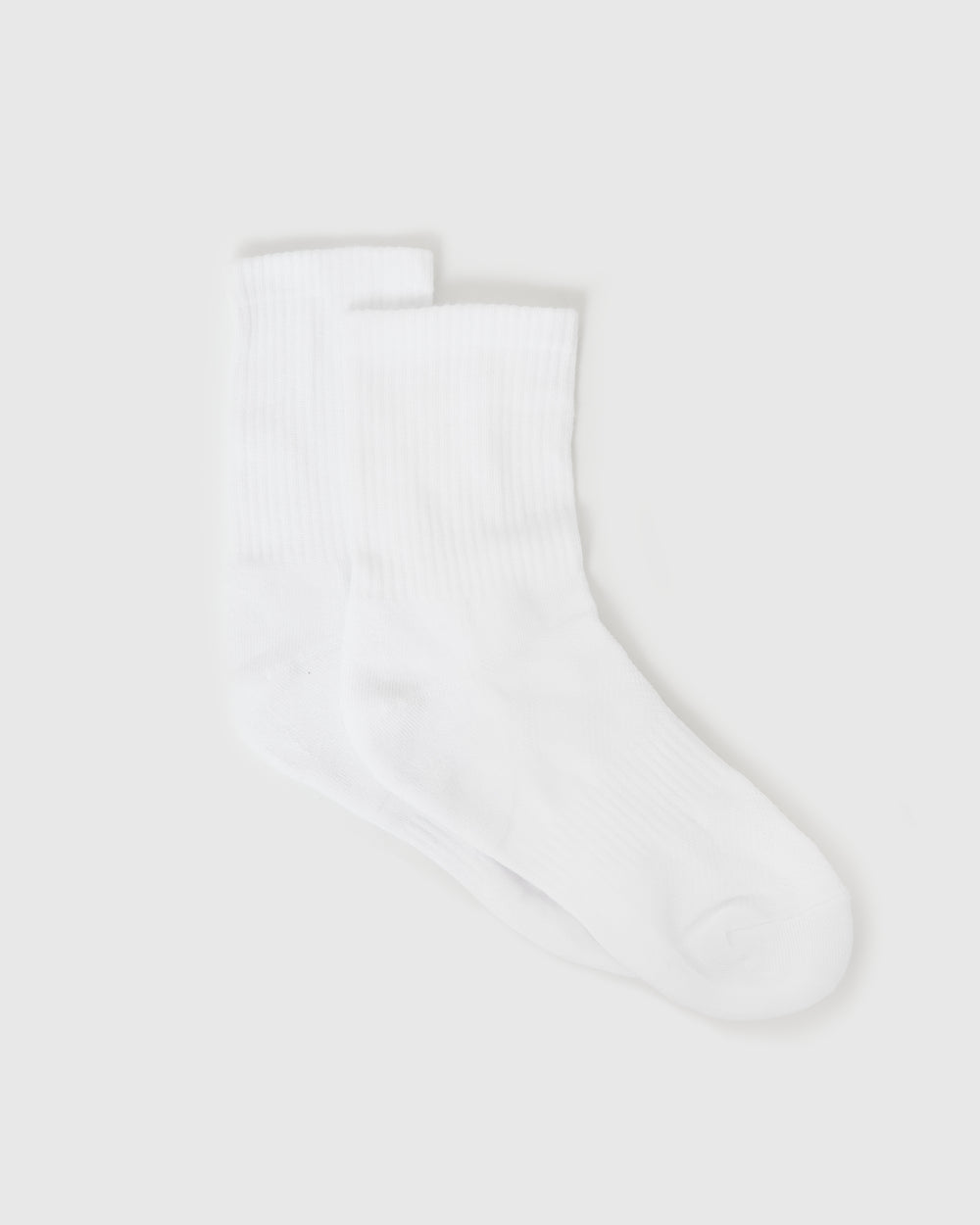 White Half Crew Socks 6-Pack