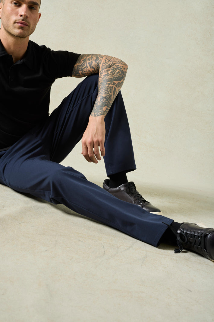 Comfort Chino Cotton Pants Black