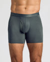 Carbon Boxer Briefs W/ Fly, showcasing waistband and fit on torso.