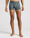 Carbon Boxer Trunks W/ Fly, gray-green, showcasing fit and comfort.