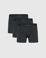 Carbon Boxer Trunks W/ Fly 3-Pack