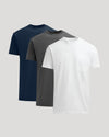 Heavyweight Pocket Crew 3-Pack: three durable, soft crew-neck t-shirts.