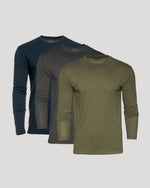Classic Long Sleeve Crew Neck 3-Pack