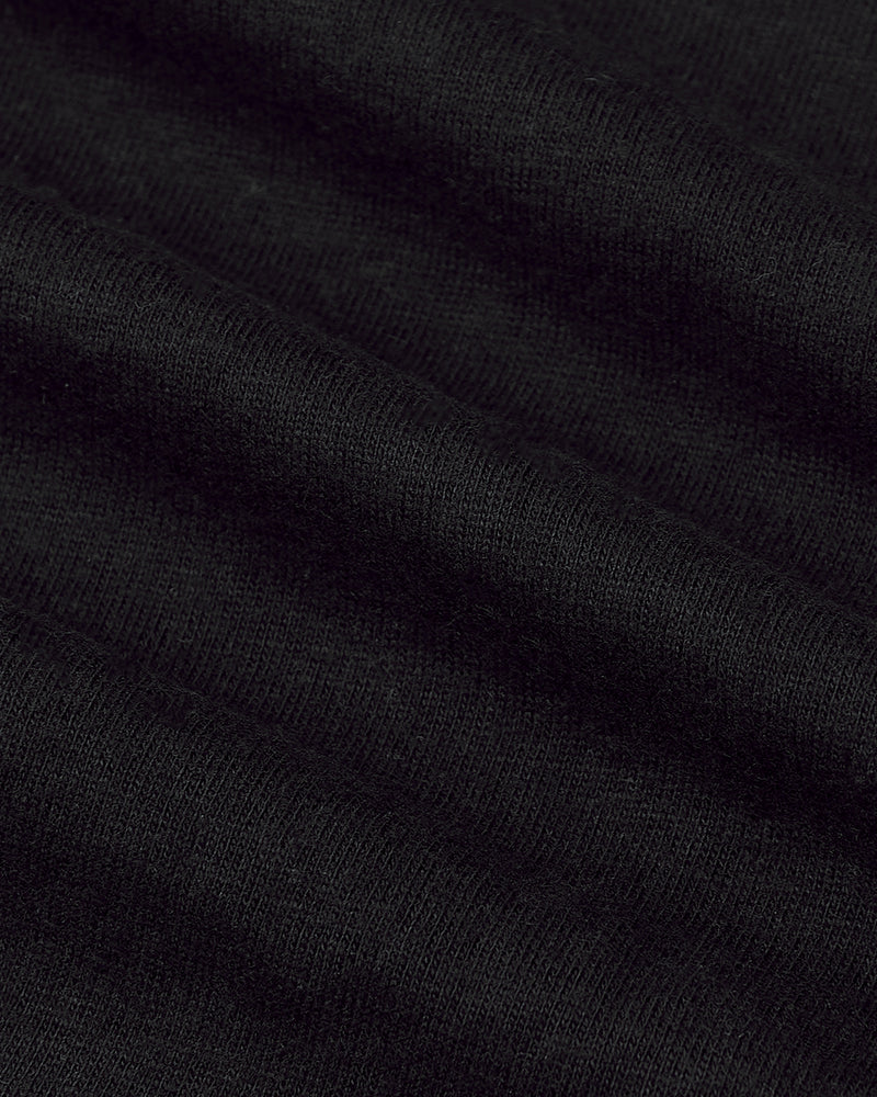 Close-up of black fabric with visible texture