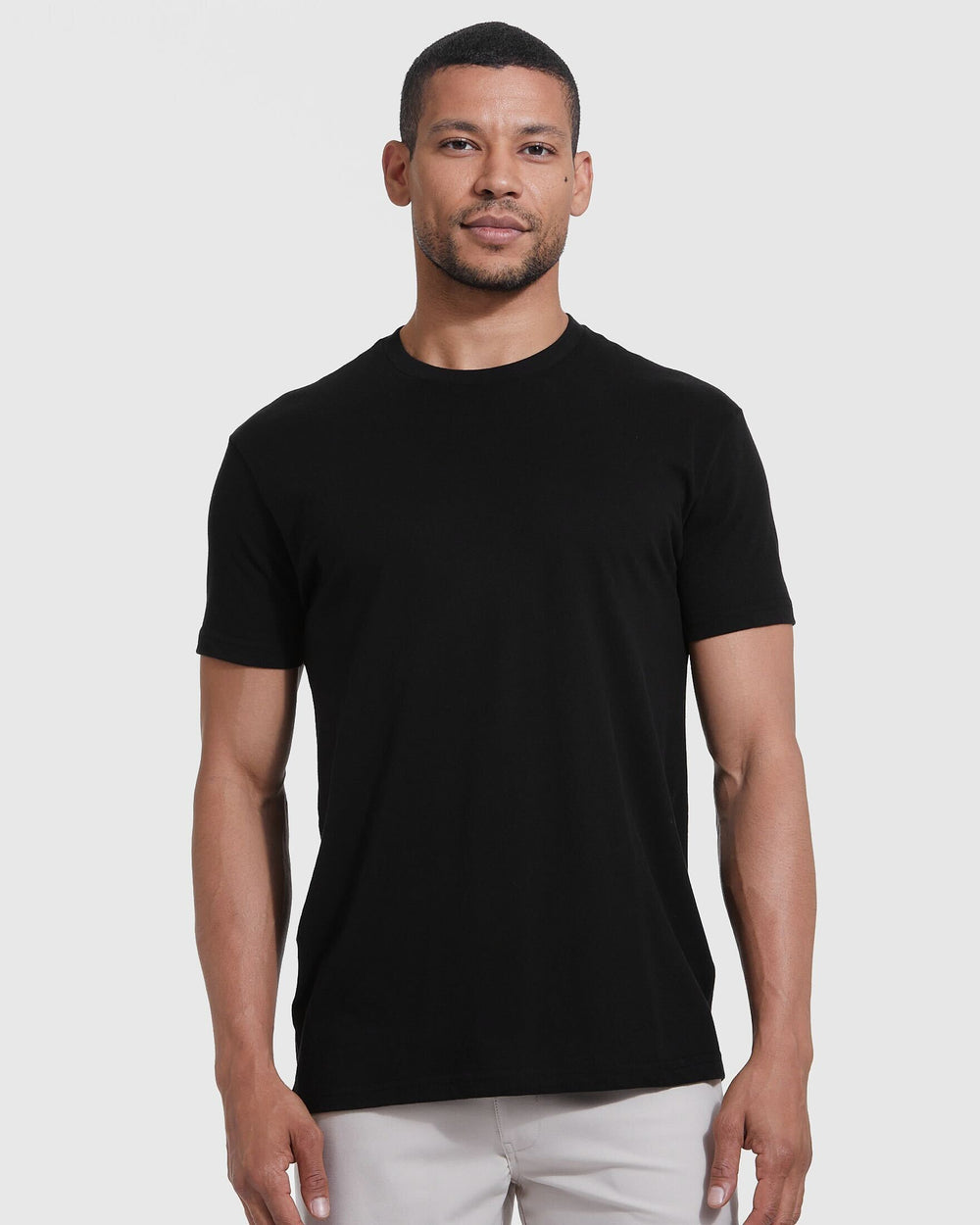 Men's Black Crew Neck T-Shirt - True Classic