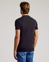 True Classic Men’s Black Classic Crew Neck T-Shirt 2-Pack worn from behind.