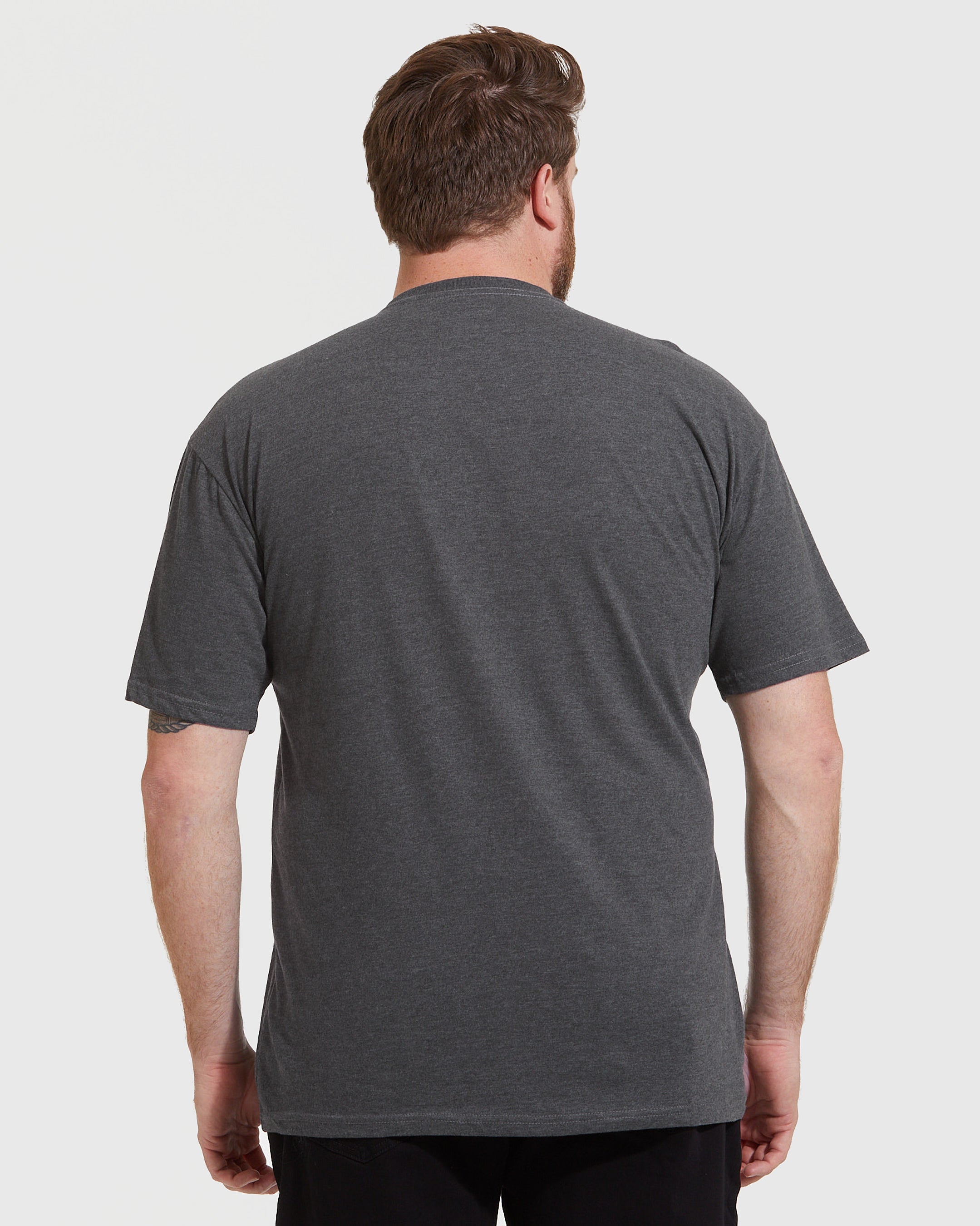 Perfect Pocket Crew-Neck Tee (Charcoal Heather)