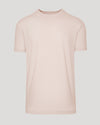 Coral Blush Classic Crew Neck T-shirt, plain short-sleeve design.