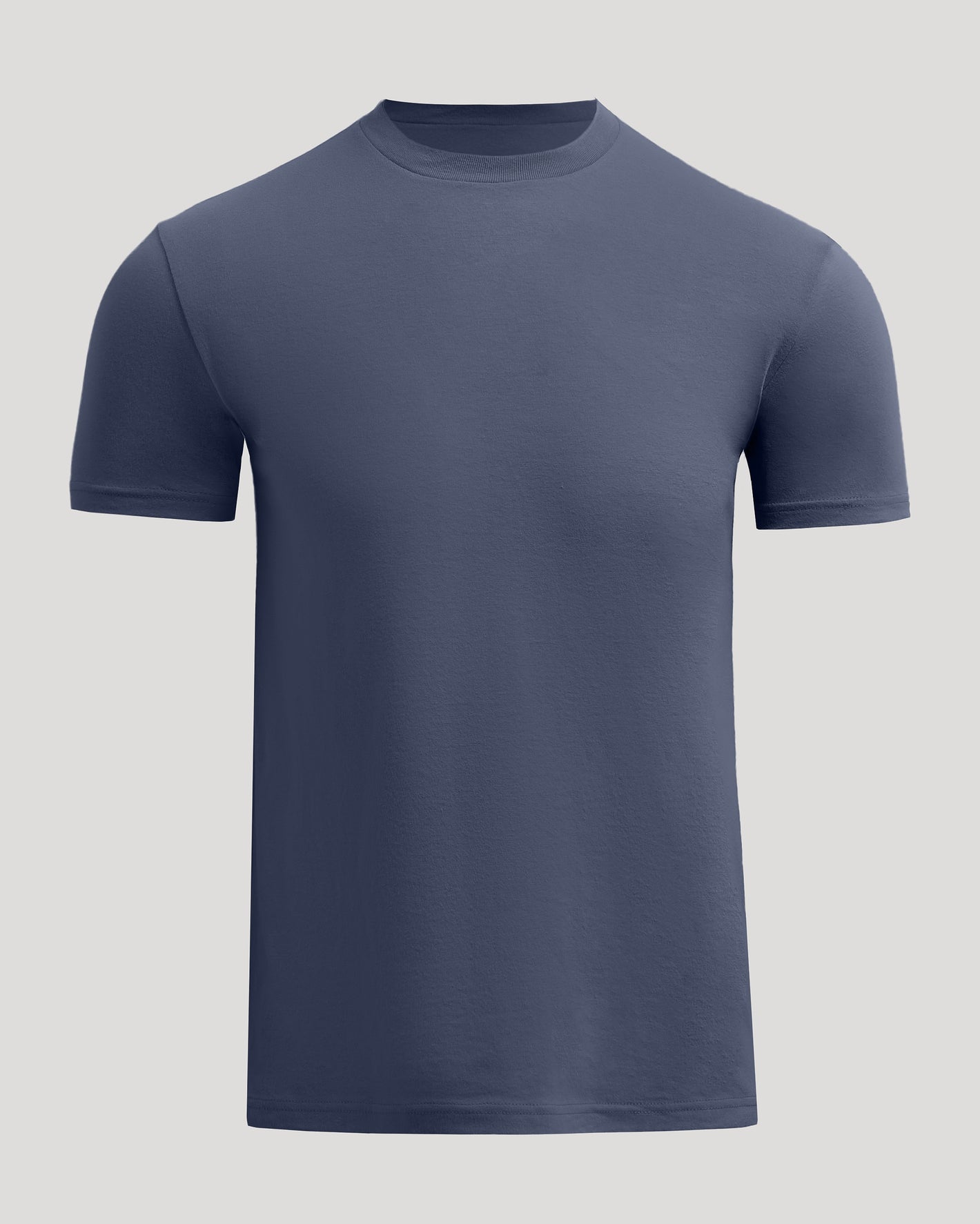 Forge Classic Crew Neck, short-sleeved navy T-shirt, front view.