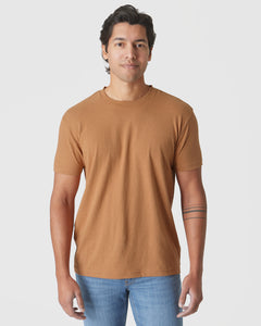 True ClassicGolden Mane Classic Crew worn by a tattooed model.
