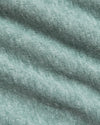 Macro shot of Heather Balsam Classic Crew Neck's woven fabric.
