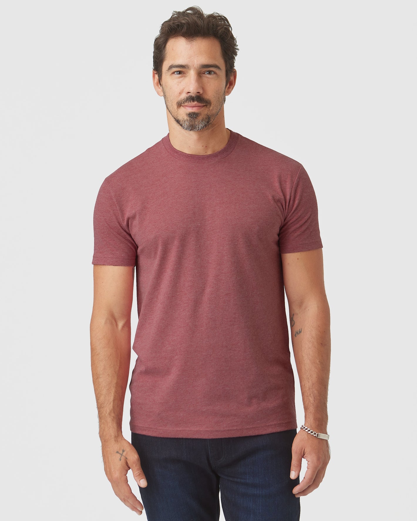 Man in CombinedListingTest Classic Crew Neck T-shirt.
