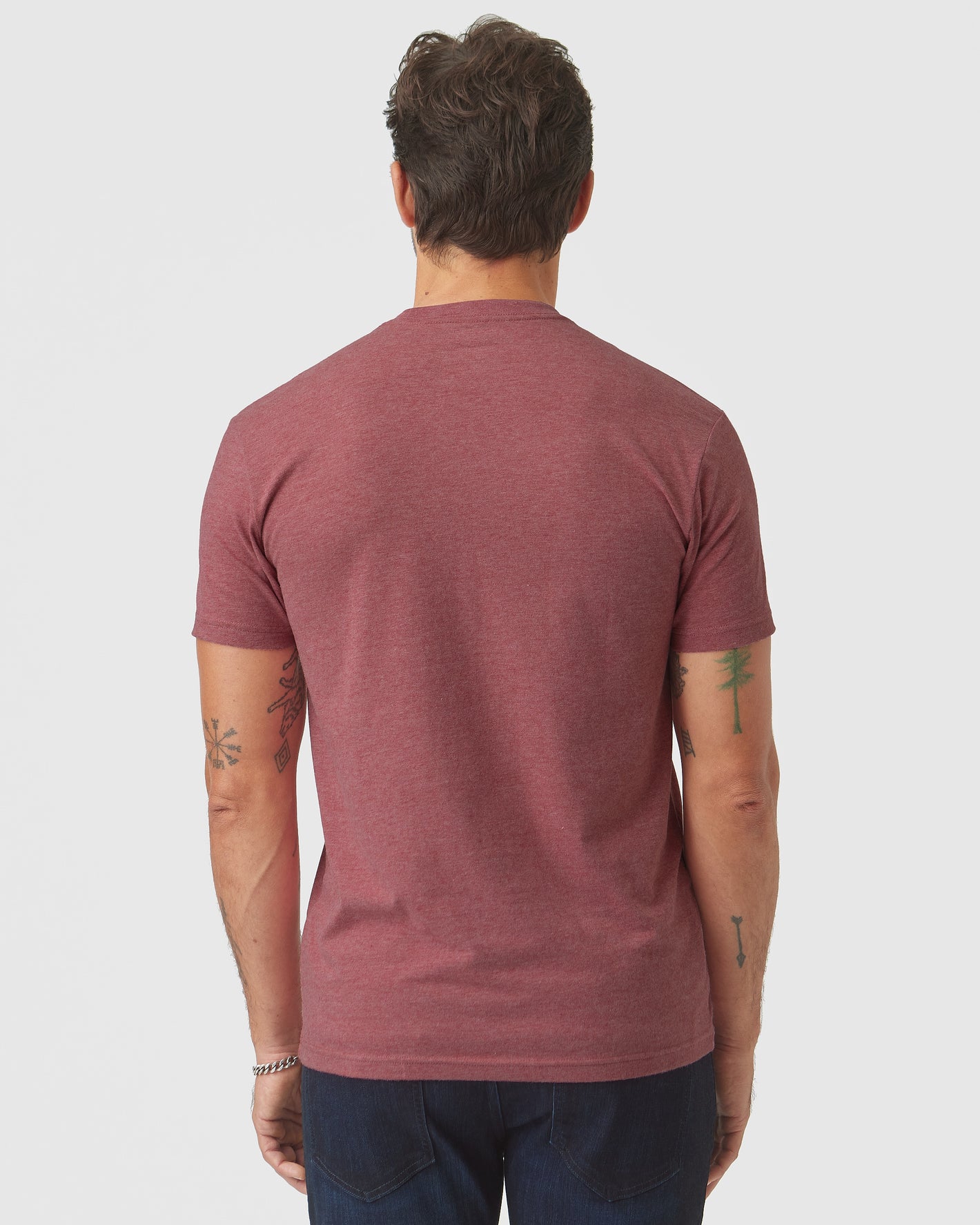 Heather Crimson Classic Crew Neck