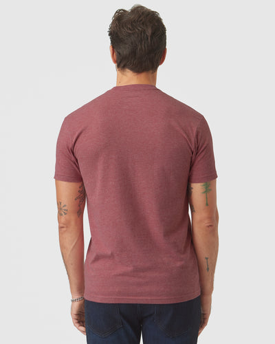 Classic Crew Neck - Heather Crimson