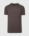 Heather Dark Oak Crew Neck T Shirt