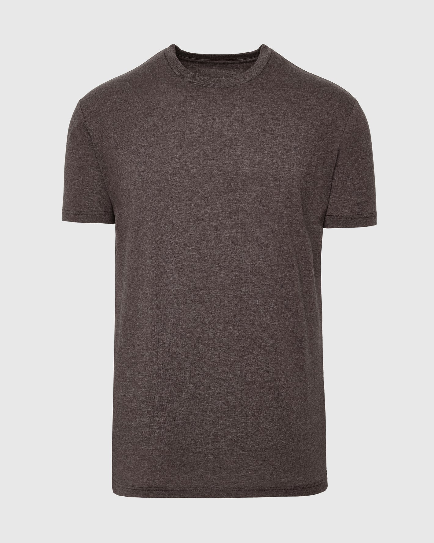 Heather Dark Oak Crew Neck T Shirt