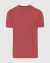Heather Garnet Short Sleeve Crew Neck T Shirt