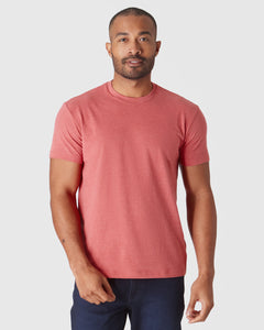 True ClassicHeather Garnet Short Sleeve Crew Neck T-Shirt